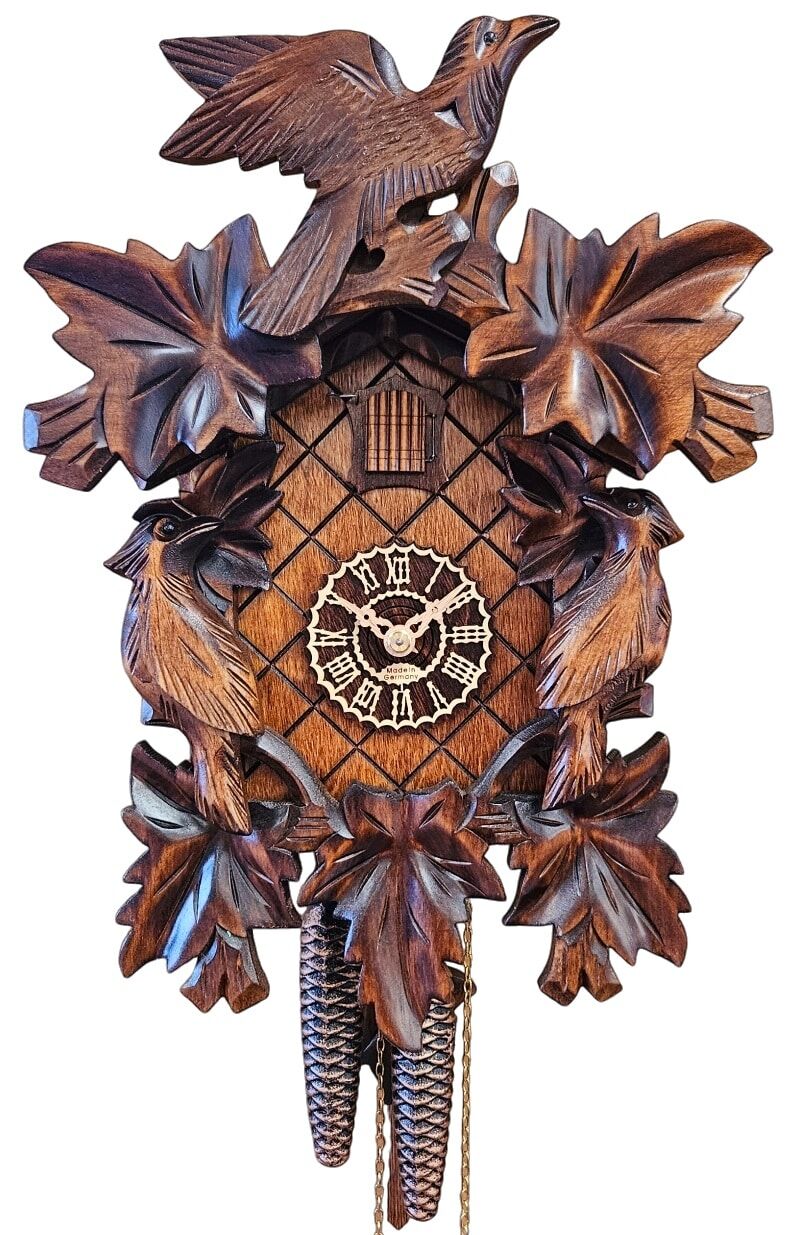 Birds and Leaves Cuckoo Clock 1101-3