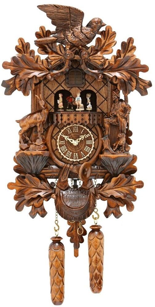Quartz Hunter and Goat Cuckoo Clock 375QMT