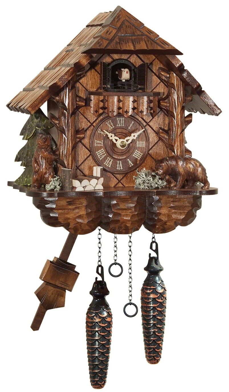 Quartz Cuckoo Clock with Bears 404QM
