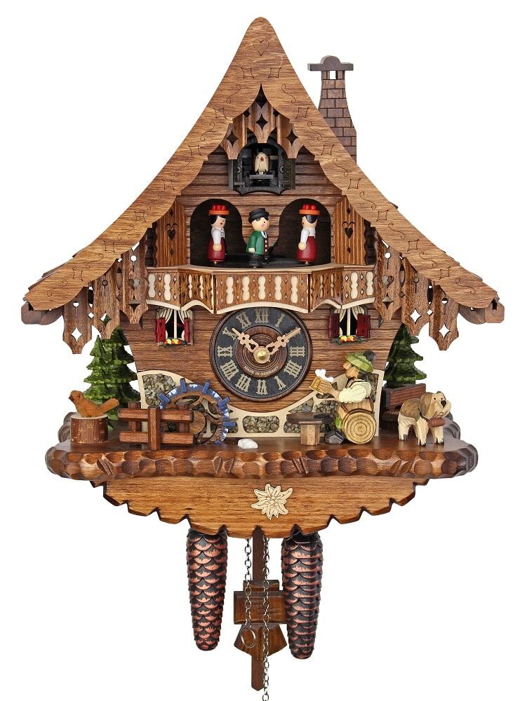 471QMT Quartz Musical Beer Drinker Cuckoo Clock