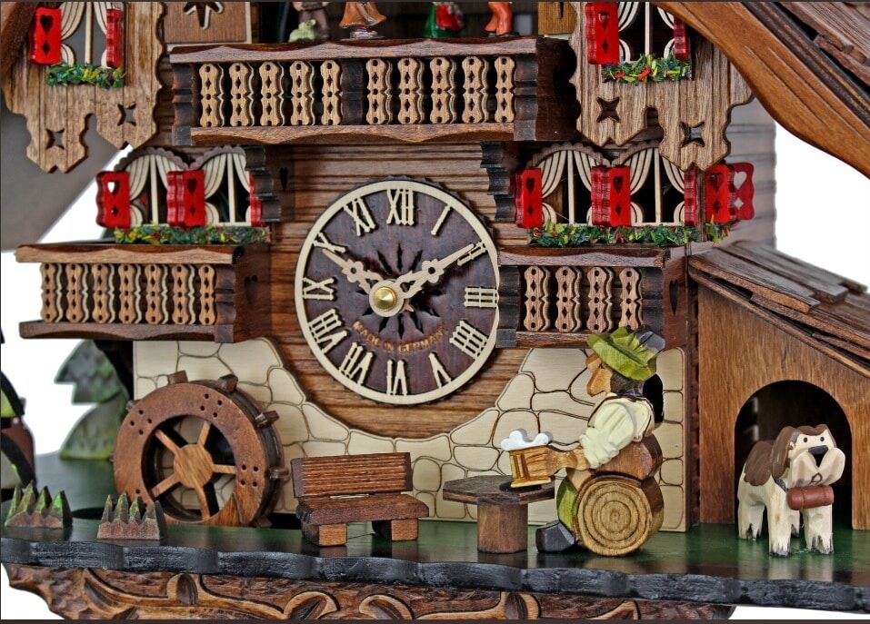 Chalet Cuckoo Clock With Shingle Roof 4812QMT - Image 3