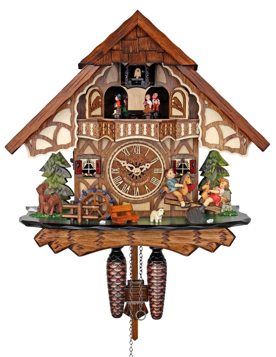 Quartz Musical See-Saw Cuckoo Clock 4916QMT