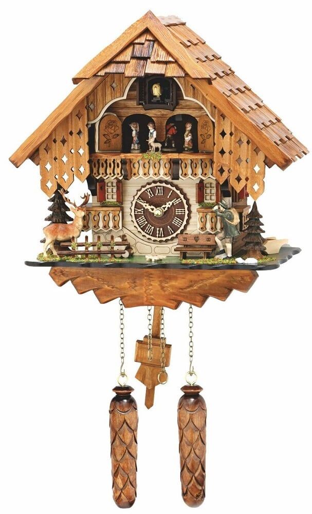 Happy Wanderer Quartz Musical Cuckoo Clock 493QMT