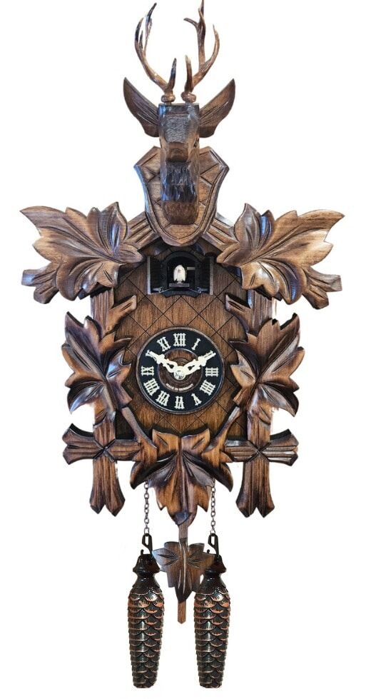 532-5QM Quartz Cuckoo Clock With Deer Head