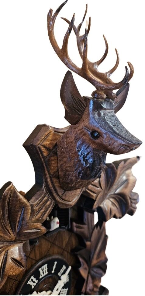 532-5QM Quartz Cuckoo Clock With Deer Head - Image 3