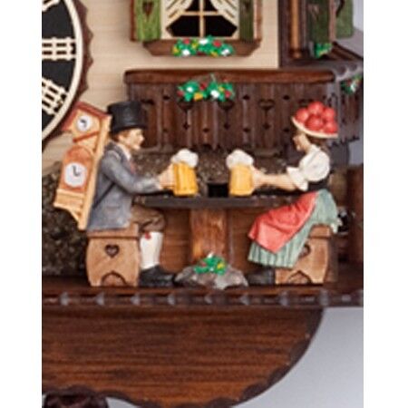 1 Day Musical Beer Drinkers Cuckoo Clock 6763T - Image 2