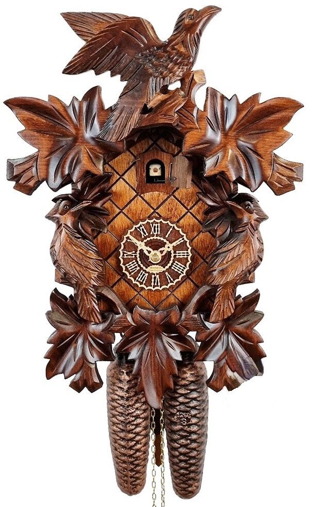 Birds and Leaves Cuckoo Clock 8101-3