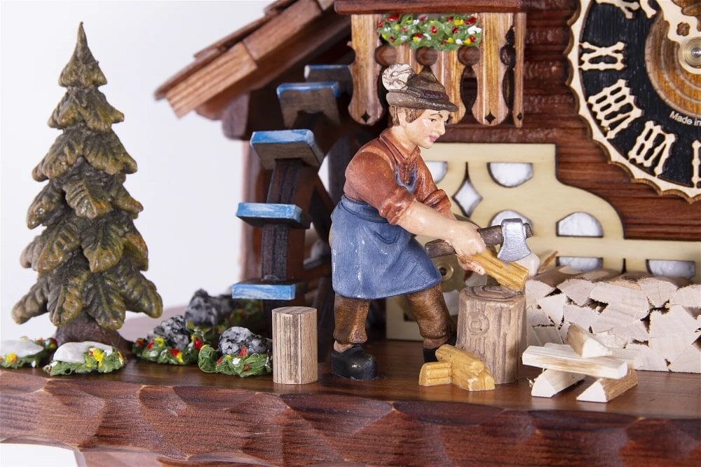 Moving Bell Ringer & Wood Cutter Cuckoo 8621T - Image 3
