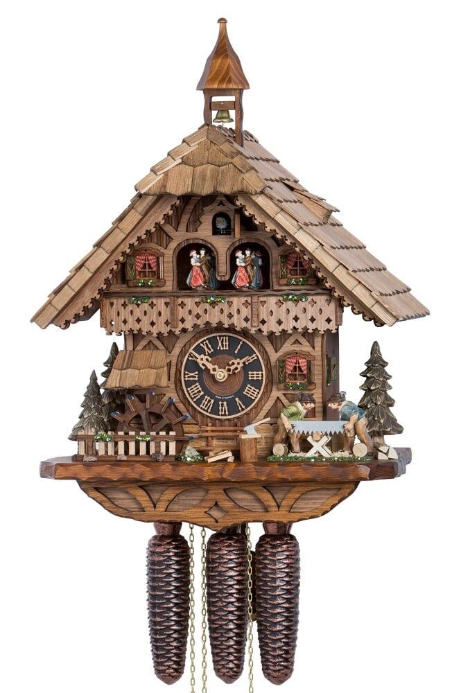Moving Log Sawyers 8 Day Musical Cuckoo 86258T