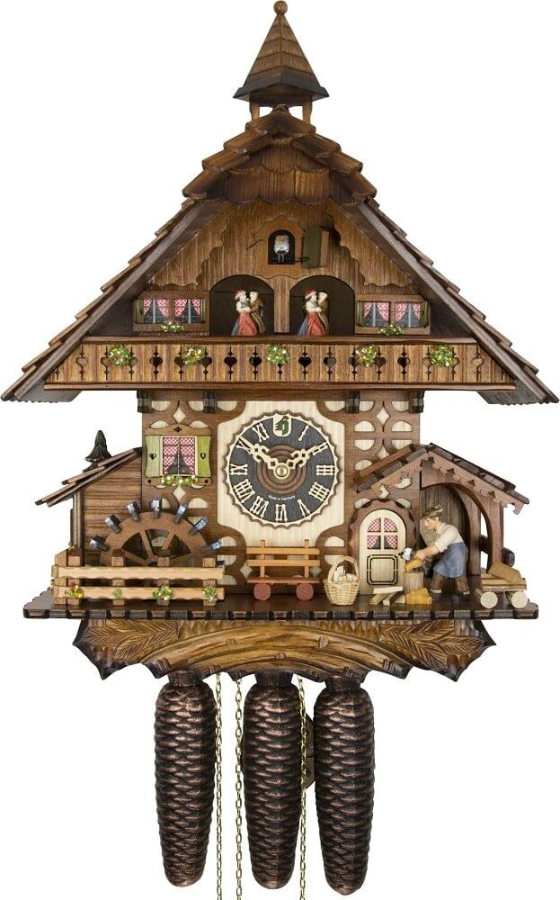 86787T Musical Wood Chopper Cuckoo Clock