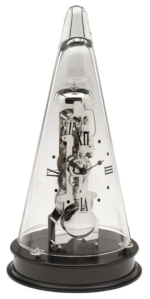 Leyton II- Skeleton Table Clock in Black 22995-740791