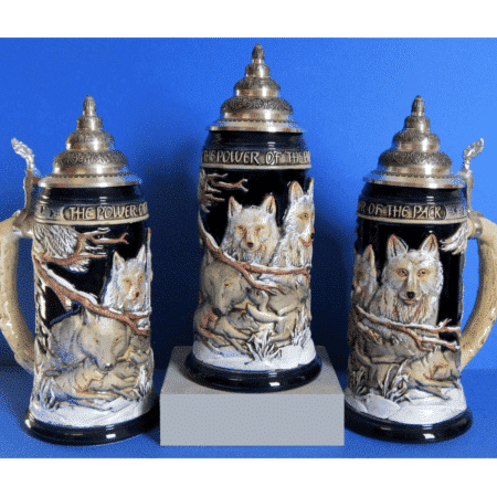 Wolf Beer Stein