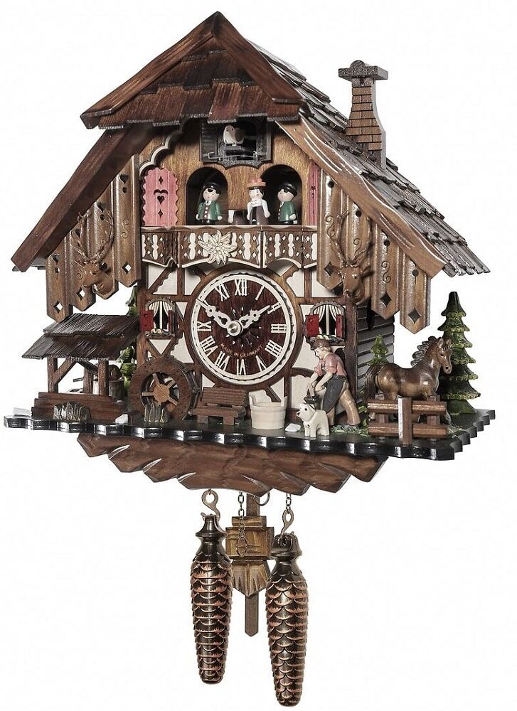 Horse and Farrier Musical Cuckoo Clock - 48718QMT
