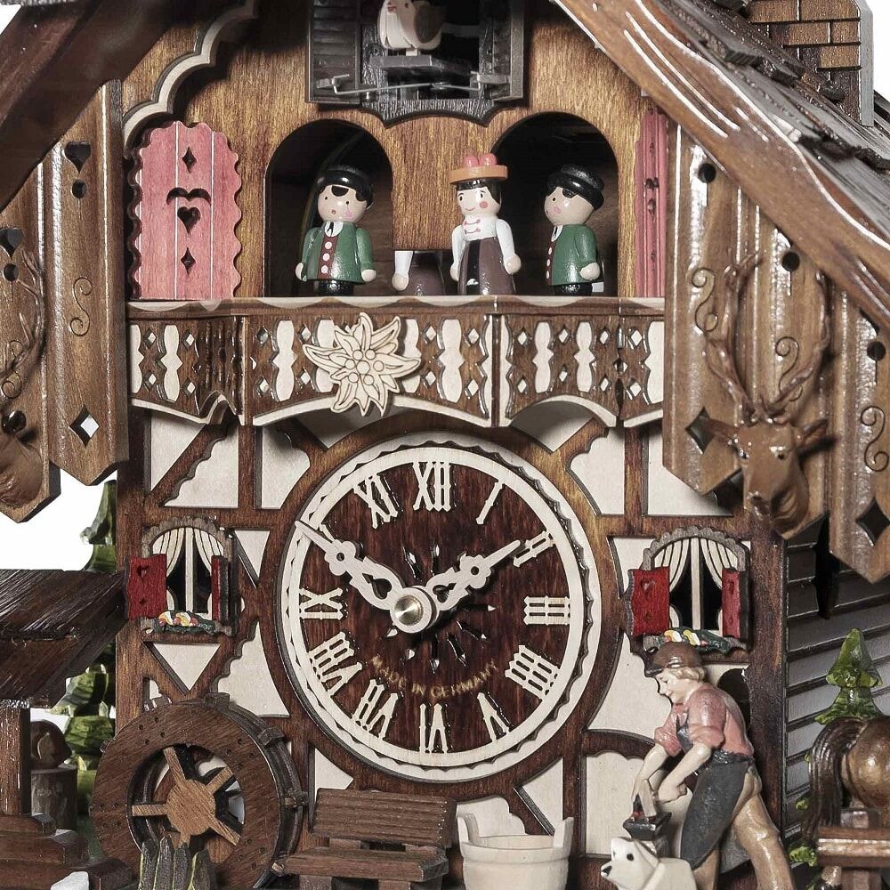 Horse and Farrier Musical Cuckoo Clock - 48718QMT - Image 2