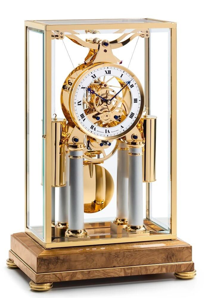 Matthias Naeschke Gold Table Clock - NT11GG