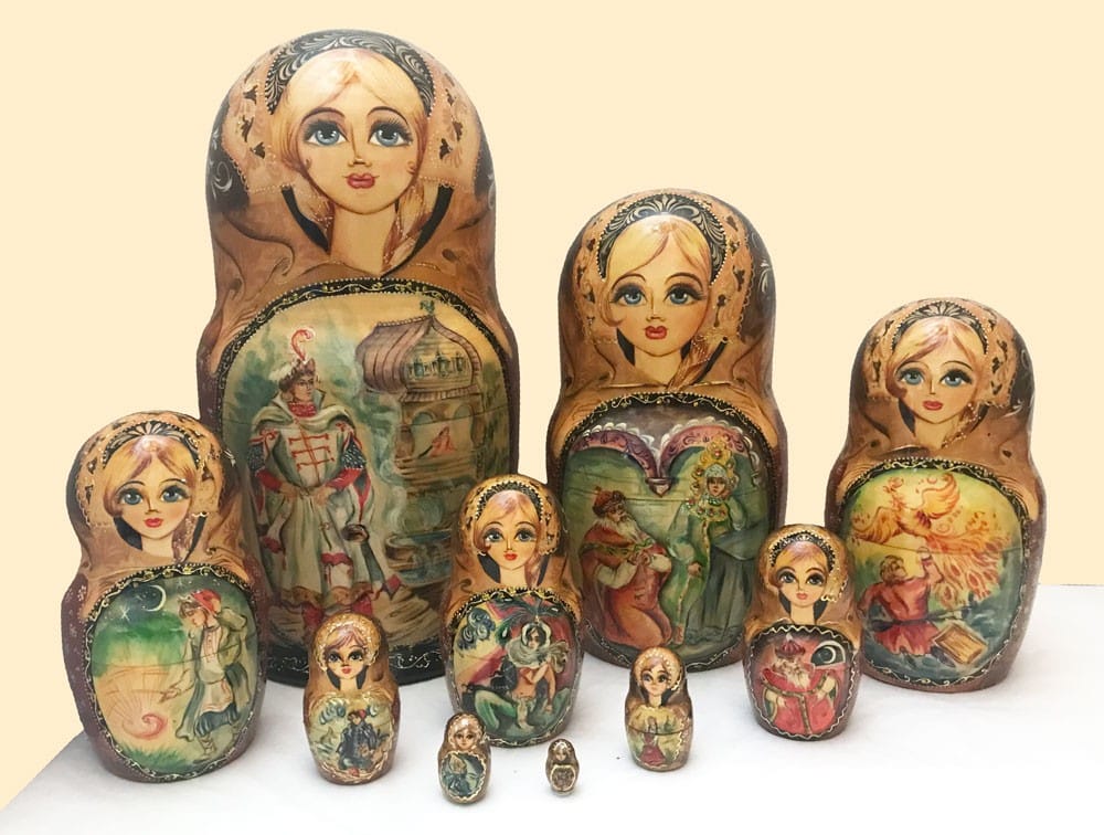 LIMITED EDITION: Russian Matryoshka Doll - Fairytale Scene