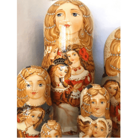 LIMITED EDITION Cinderella Russian Matryoshka Doll - 10piece set - Image 3
