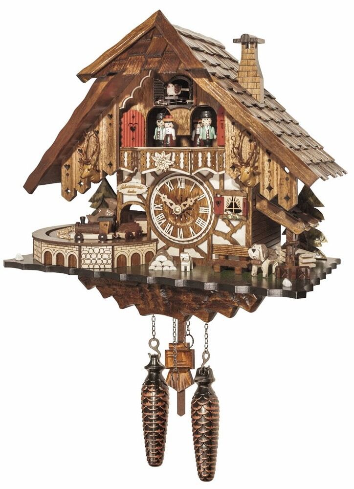 Quartz Musical Train Cuckoo Clock - 48710QMT