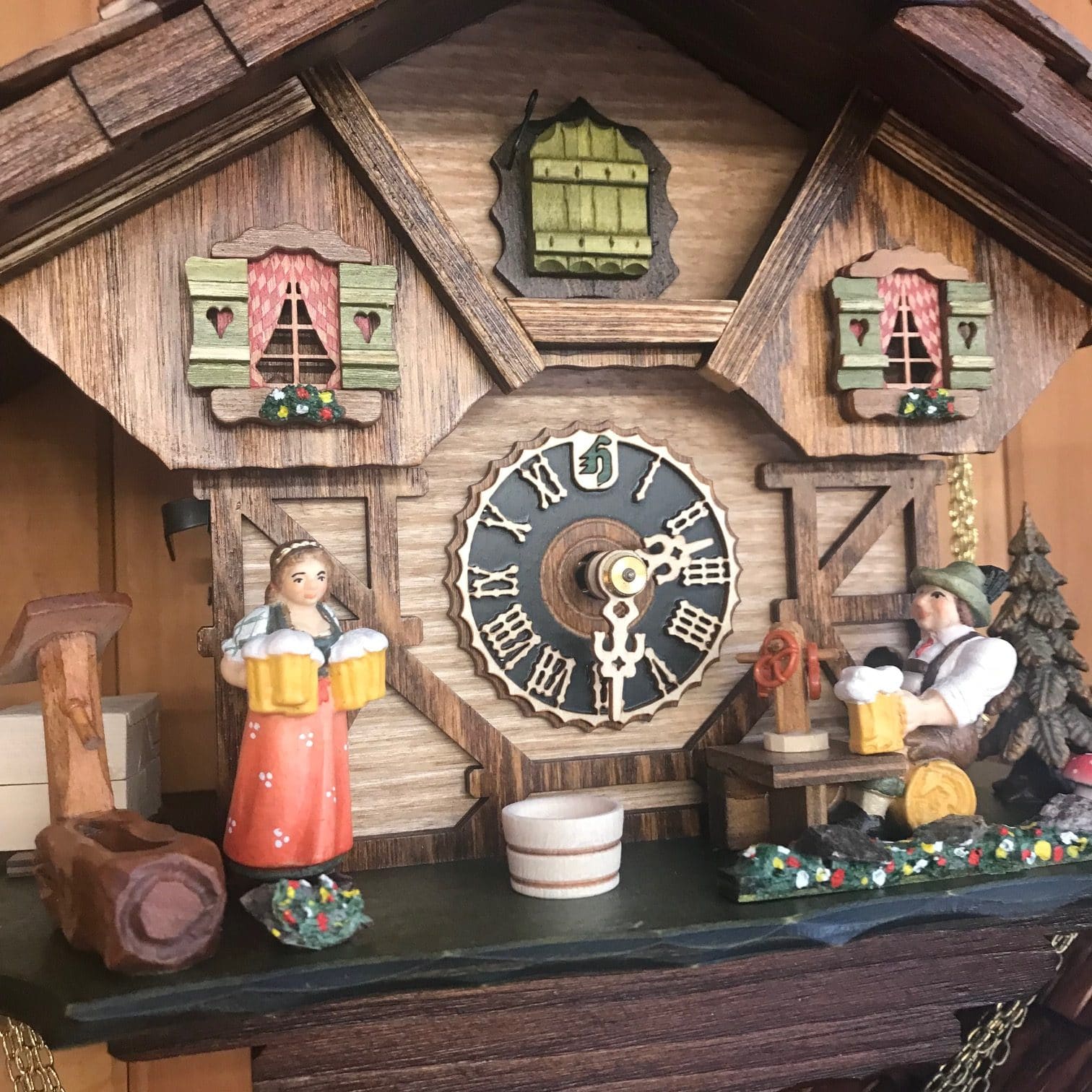 1 Day Cuckoo Clock with Beerdrinker - 1264 - Image 2