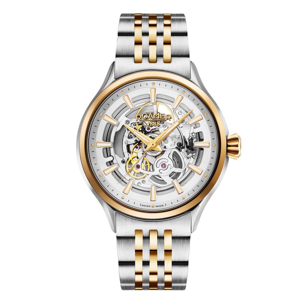 Roamer Competence Skeleton III (Silver & Gold Tone) - 101663-47-15-10N