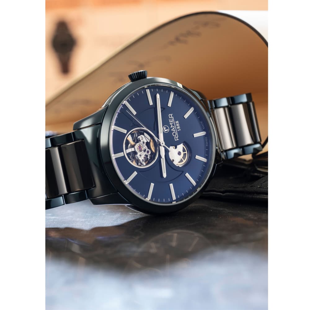 Roamer C-Line Automatic (Black & Blue Tone) - 672661-40-45-60 - Image 2
