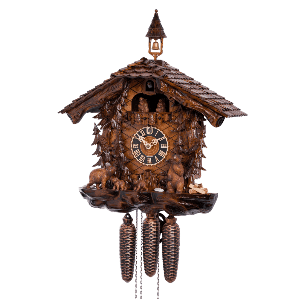 Bears 8 Day Musical Cuckoo Clock - 86707-5Tko