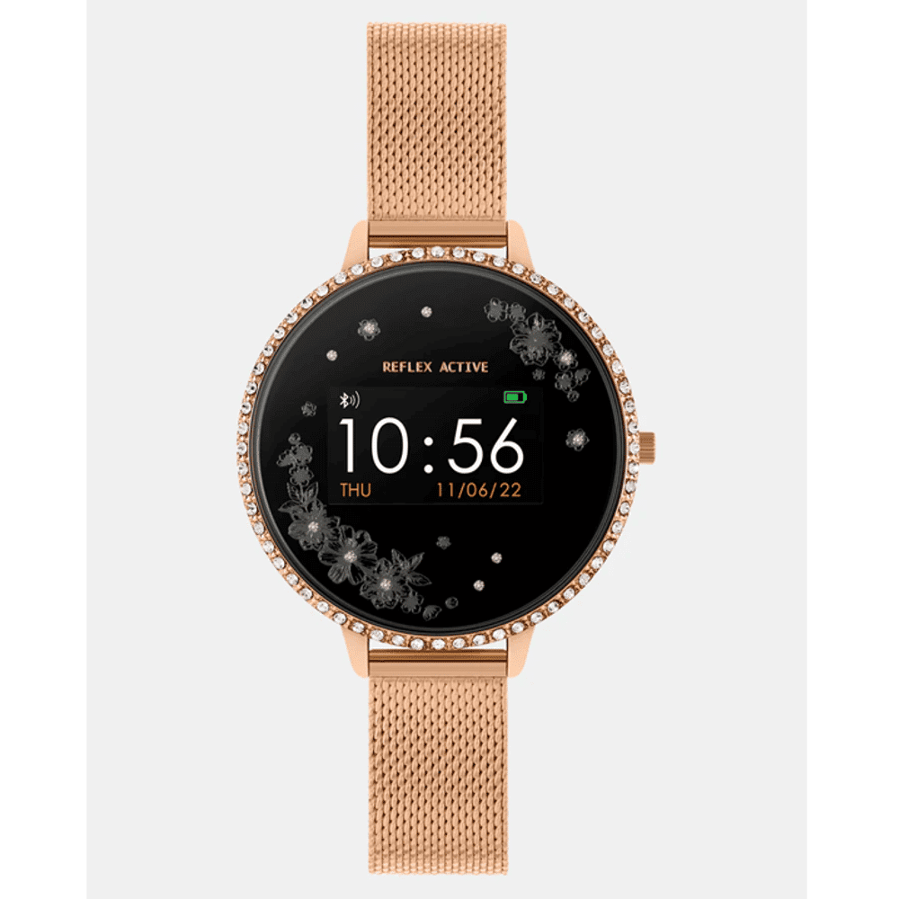 Reflex Active Series 3 Rose Gold Mesh Smart Watch - RA03-4042