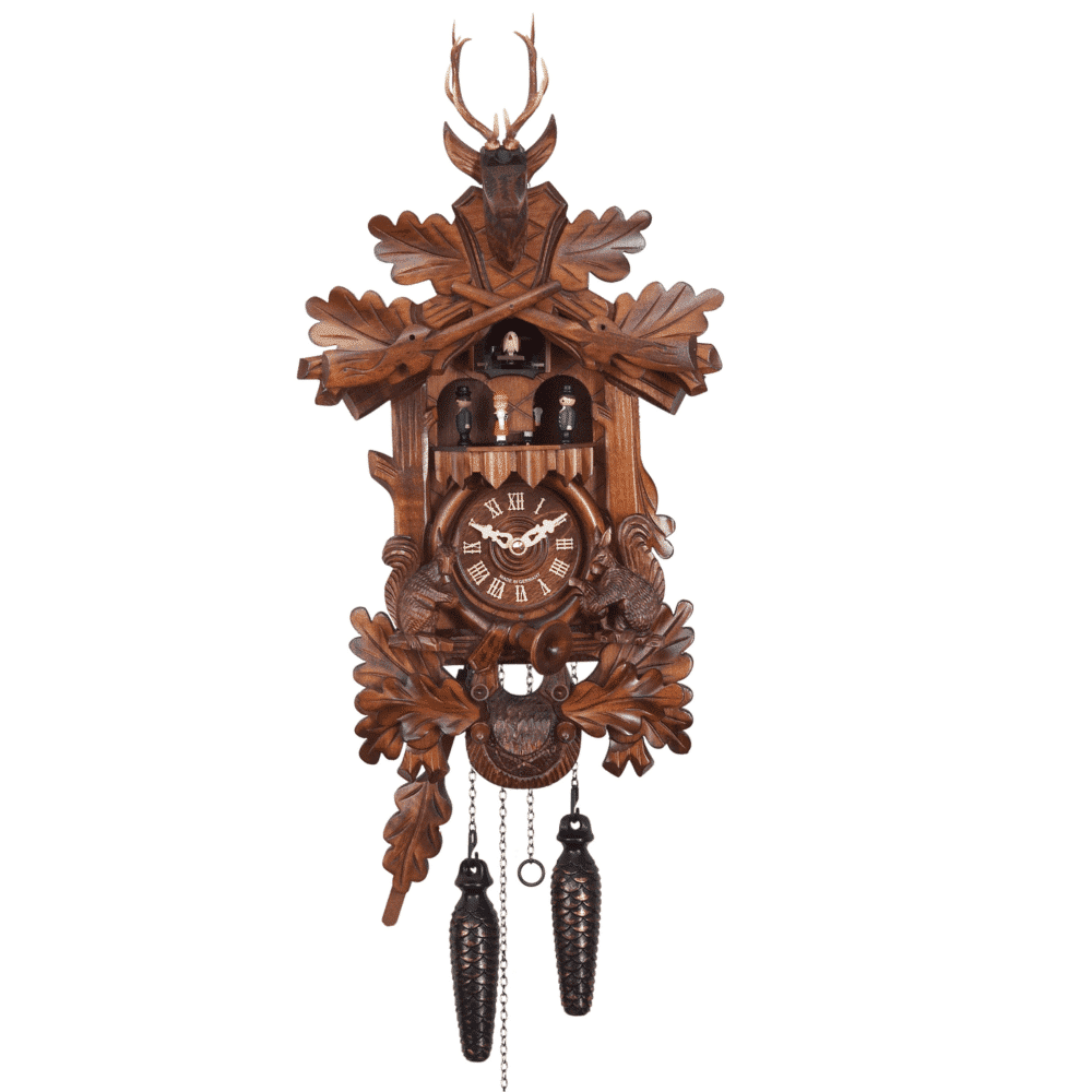 Engstler Hunter Squirrel Cuckoo Clock - 734QMT