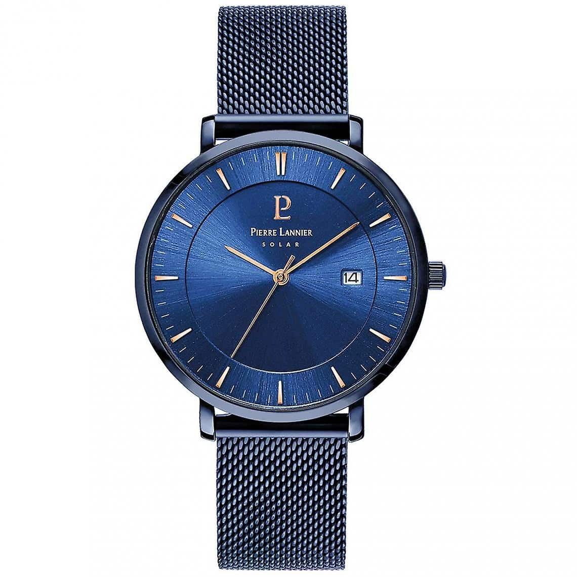 Men Watch INTI Blue Dial Blue Mesh Strap - 209G469