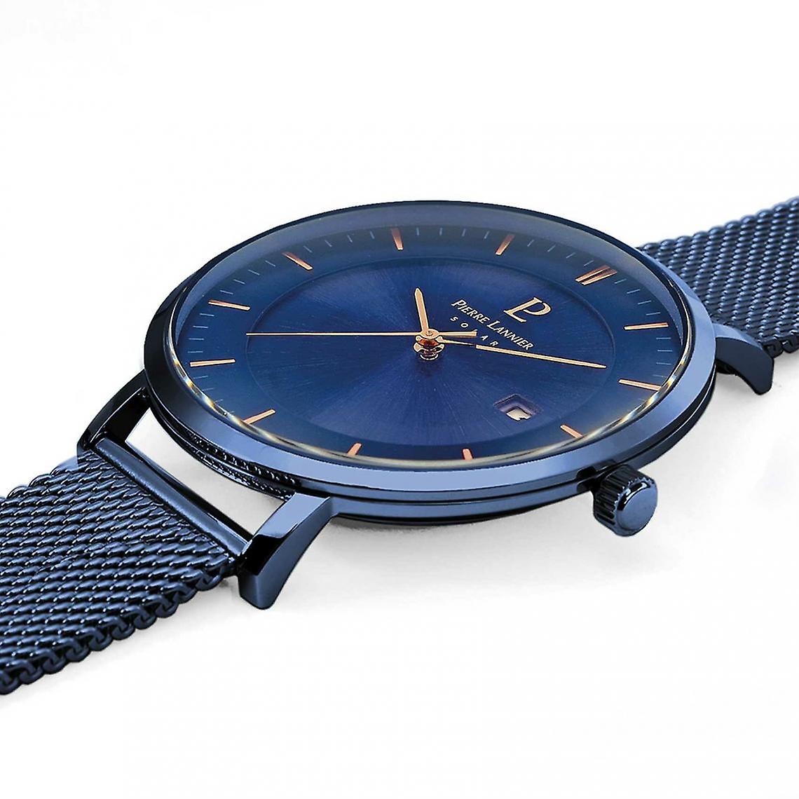Men Watch INTI Blue Dial Blue Mesh Strap - 209G469 - Image 3