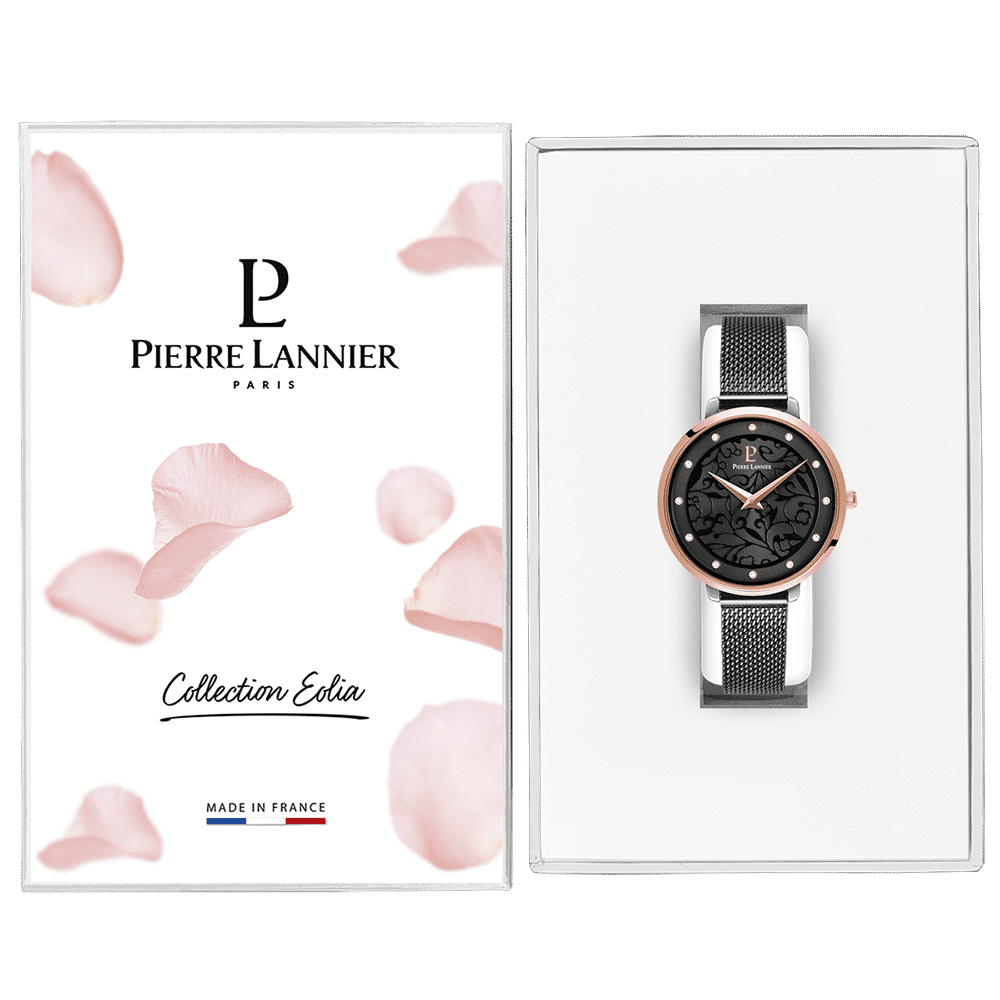Pierre Lannier Women's Eolia Watch Grey Dial with Grey Mesh Strap - 045L988 - Image 5