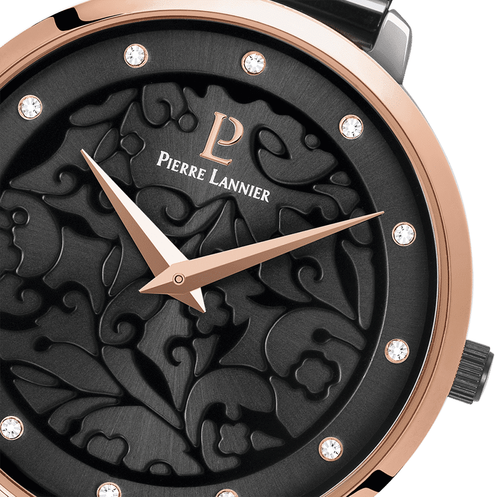 Pierre Lannier Women's Eolia Watch Grey Dial with Grey Mesh Strap - 045L988 - Image 2