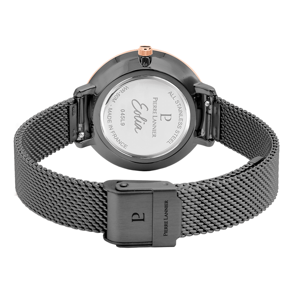 Pierre Lannier Women's Eolia Watch Grey Dial with Grey Mesh Strap - 045L988 - Image 4