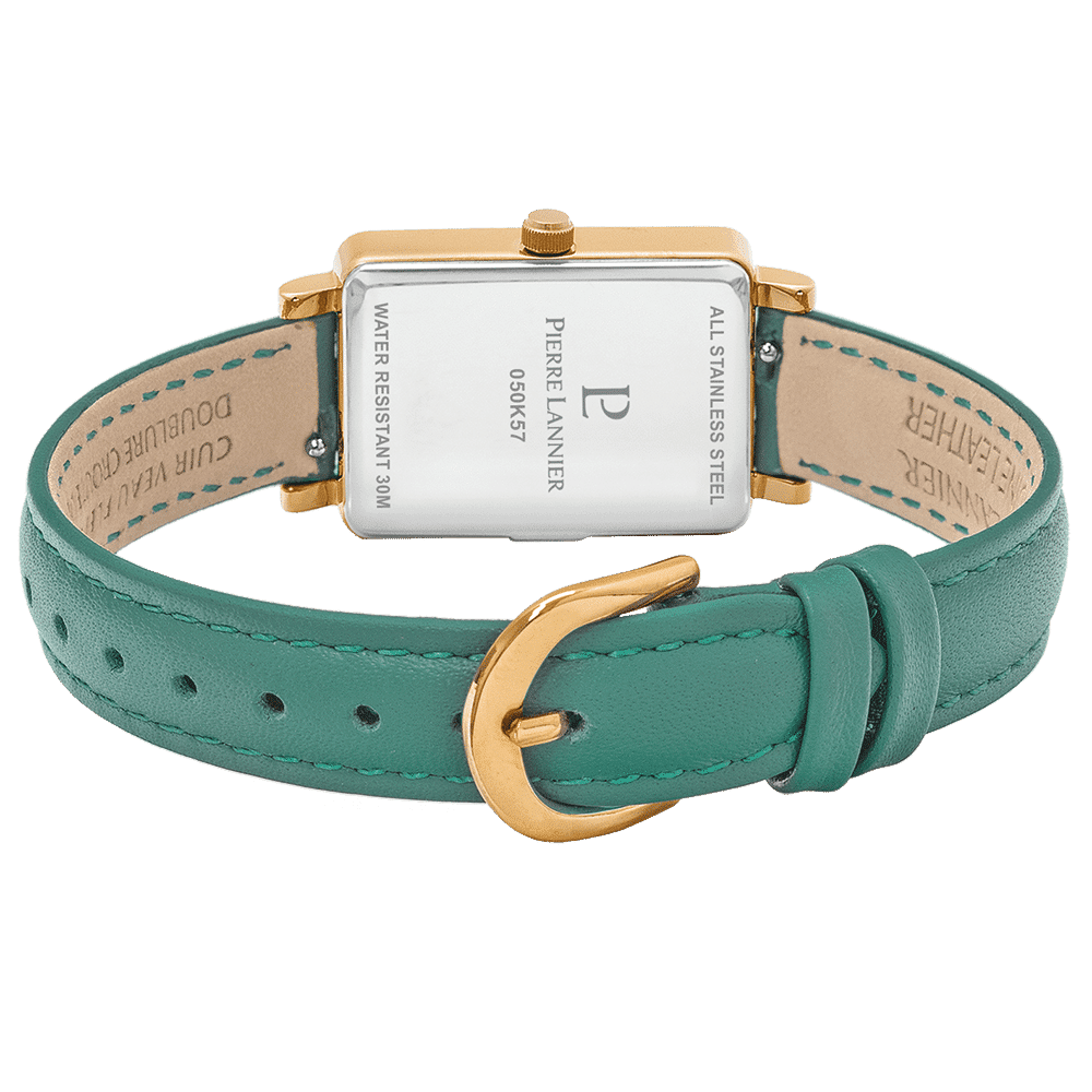 Pierre Lannier Women's Ariane Watch Green Dial with Green Leather Strap - 050K577 - Image 4