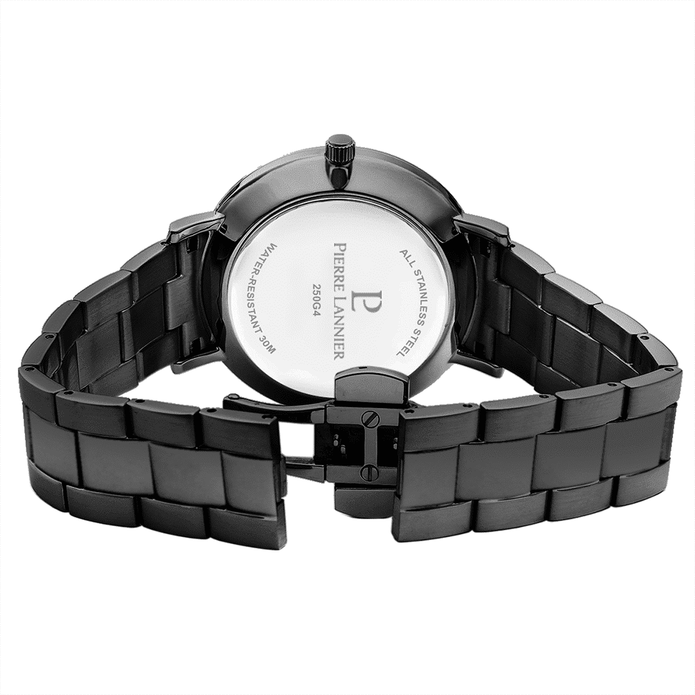 Pierre Lannier Men's Echo Watch Black Dial with Black Steel Strap - 250G439 - Image 4