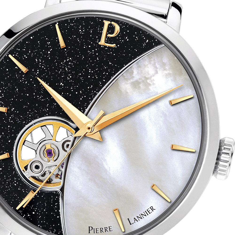 Pierre Lannier Women's Celeste Watch Bicoloured Dial with Silver Mesh Strap - 301D681 - Image 2