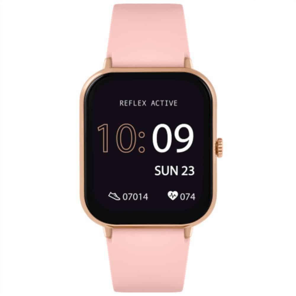 Reflex Active Series 23 Rose Gold Case & Pink Silicone Strap Smart Watch - RA23-2166