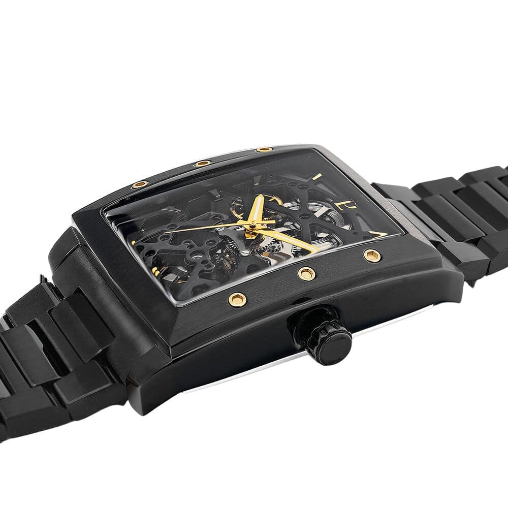 Pierre Lannier Men's Hector Watch Black Dial with Black Steel Strap - 340A439 - Image 3