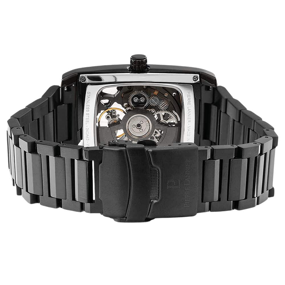 Pierre Lannier Men's Hector Watch Black Dial with Black Steel Strap - 340A439 - Image 2