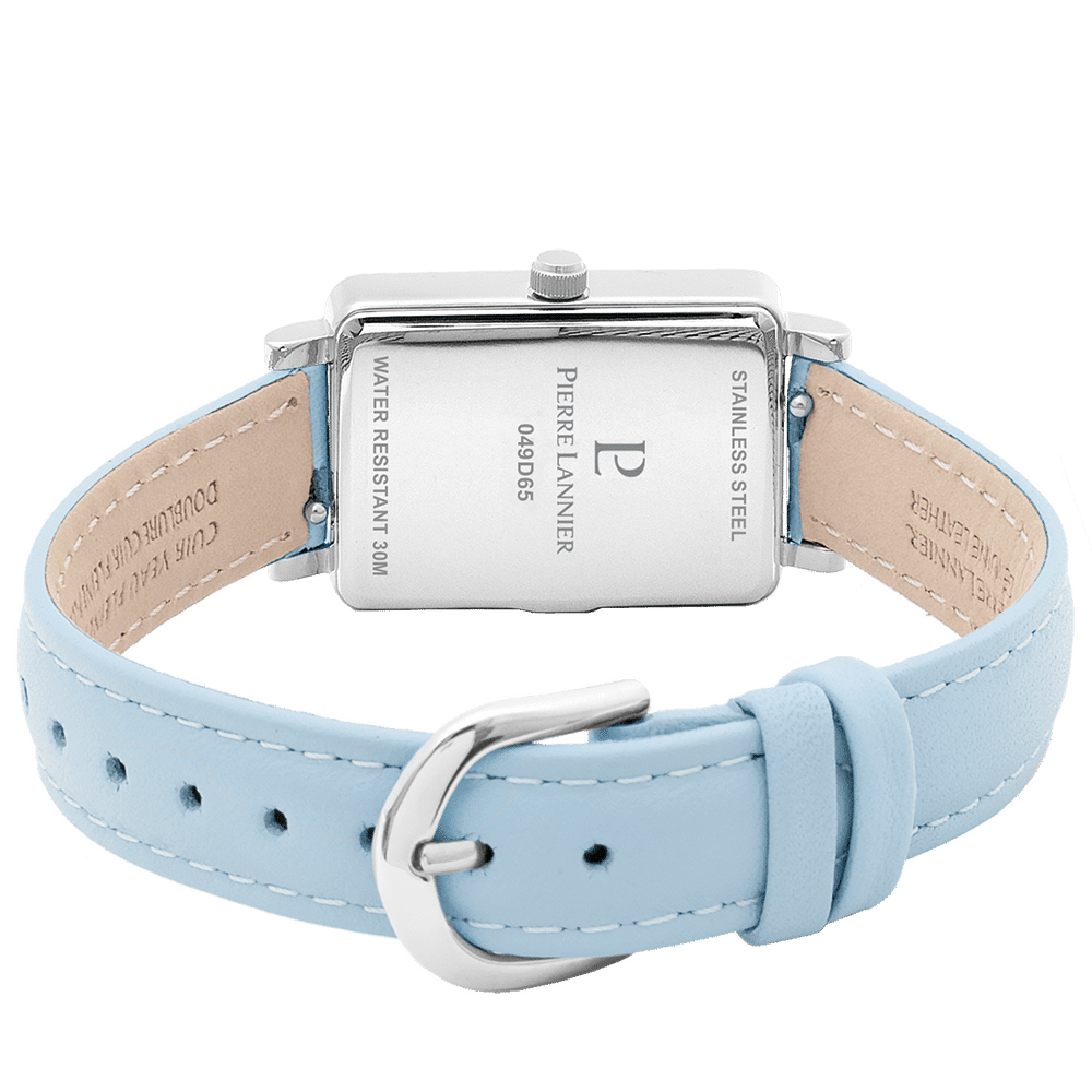 Ariane with pale blue dial and blue leather strap - 049D666 - Image 3