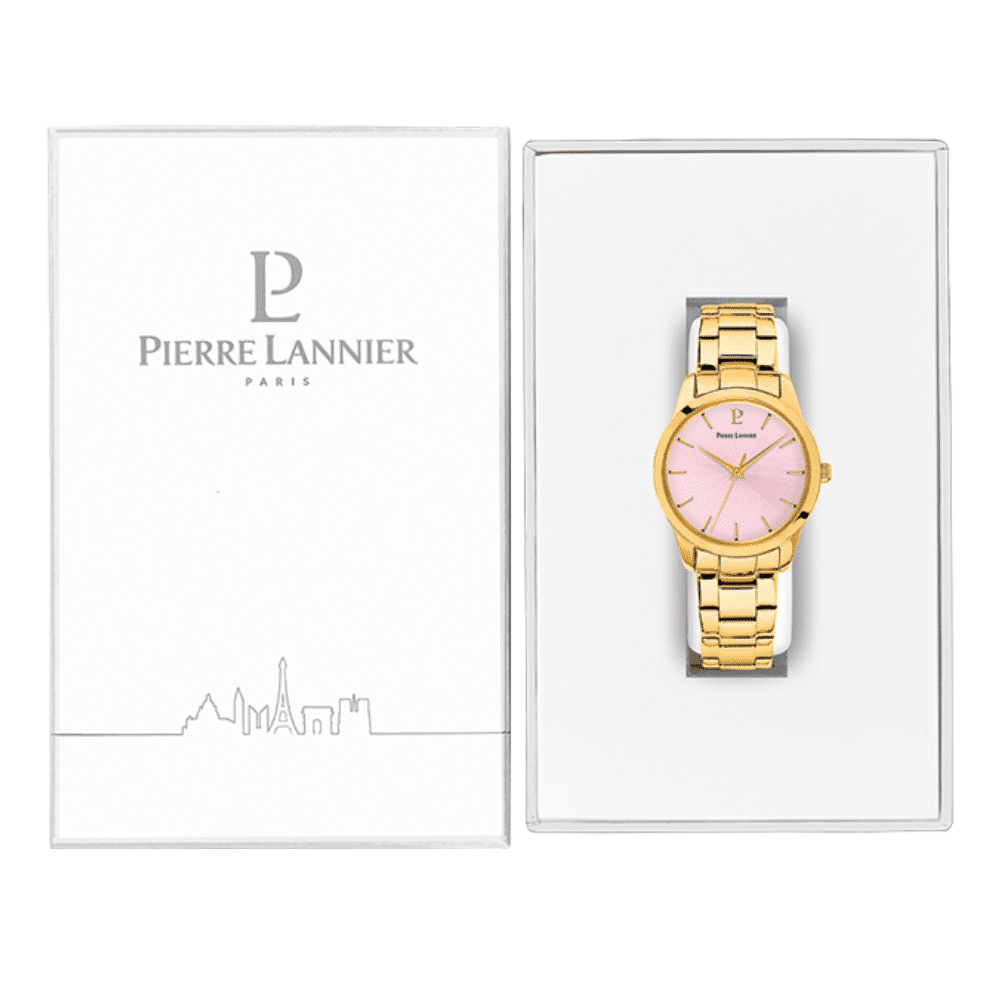 Roxane Watch with pink dial and stainless steel strap - 067M552 - Image 3