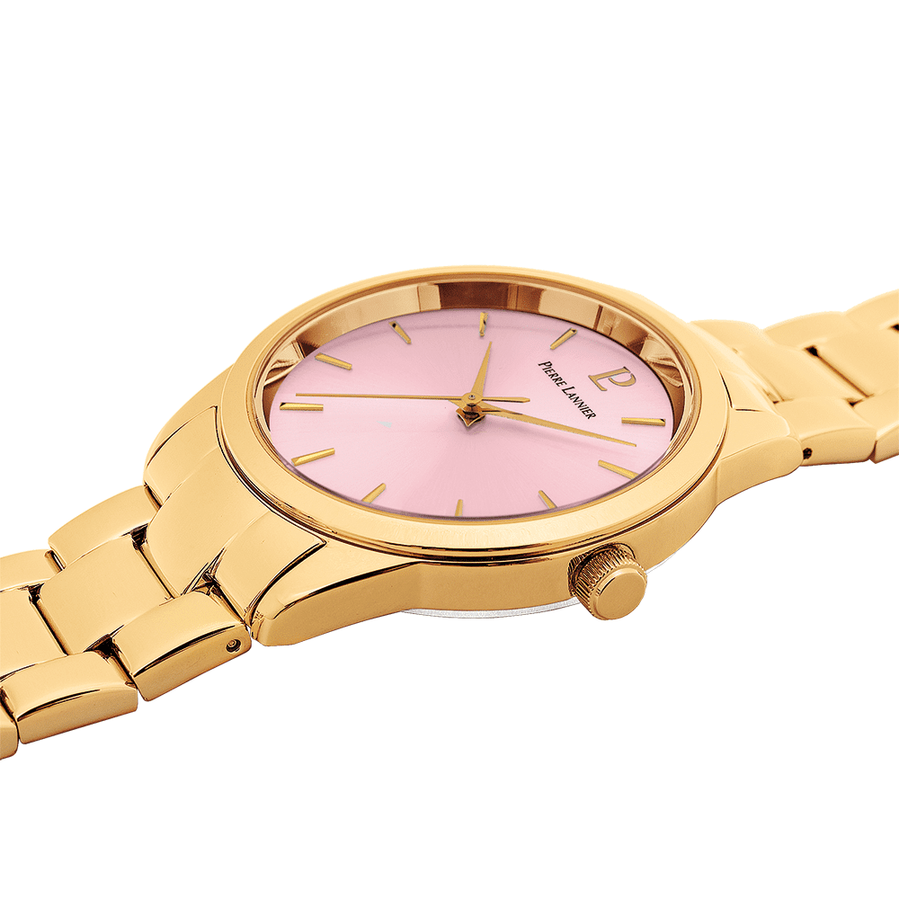 Roxane Watch with pink dial and stainless steel strap - 067M552 - Image 4