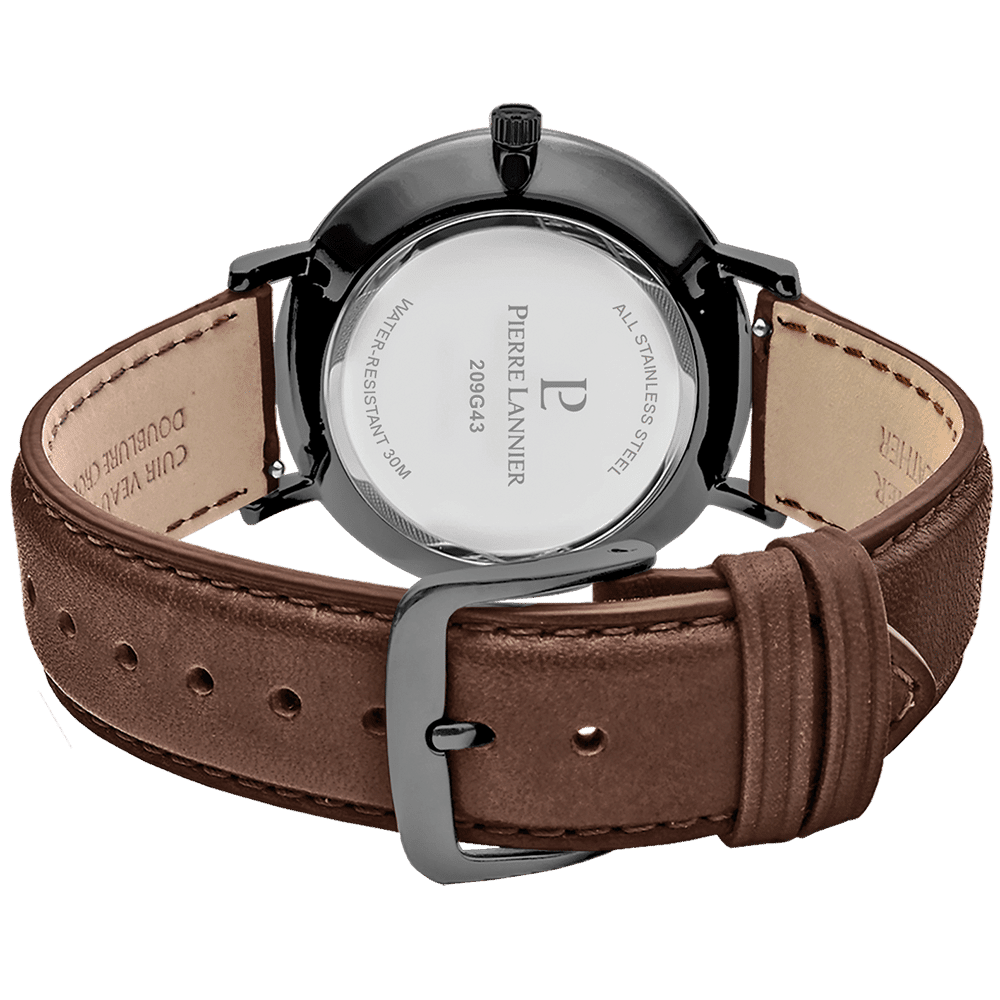Solar Inti with black dial and brown leather strap - 209G434 - Image 4