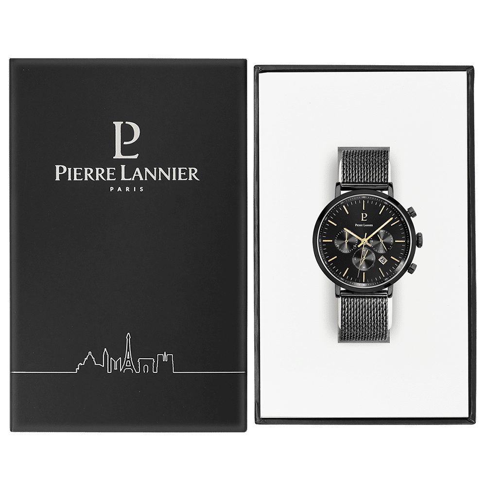 Baron with black dial and black milanese strap - 222G439 - Image 5