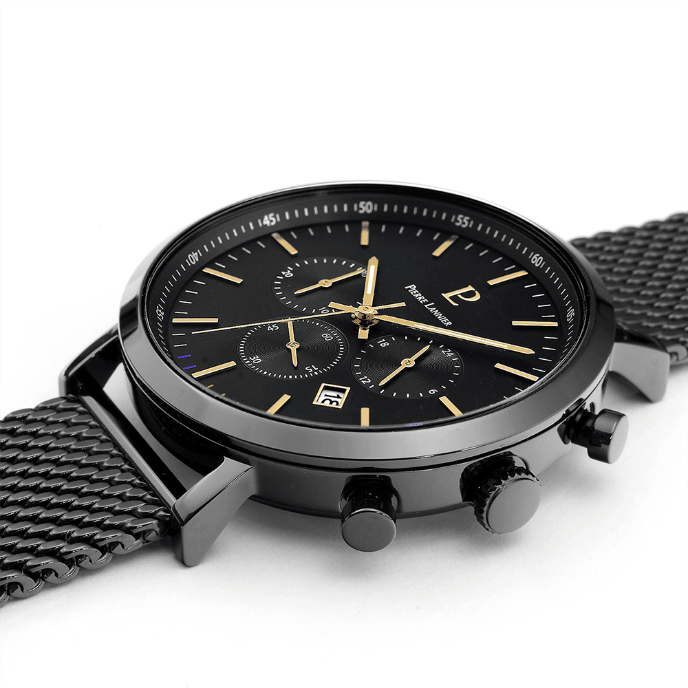 Baron with black dial and black milanese strap - 222G439 - Image 2