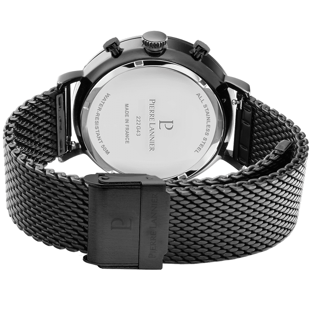Baron with black dial and black milanese strap - 222G439 - Image 4