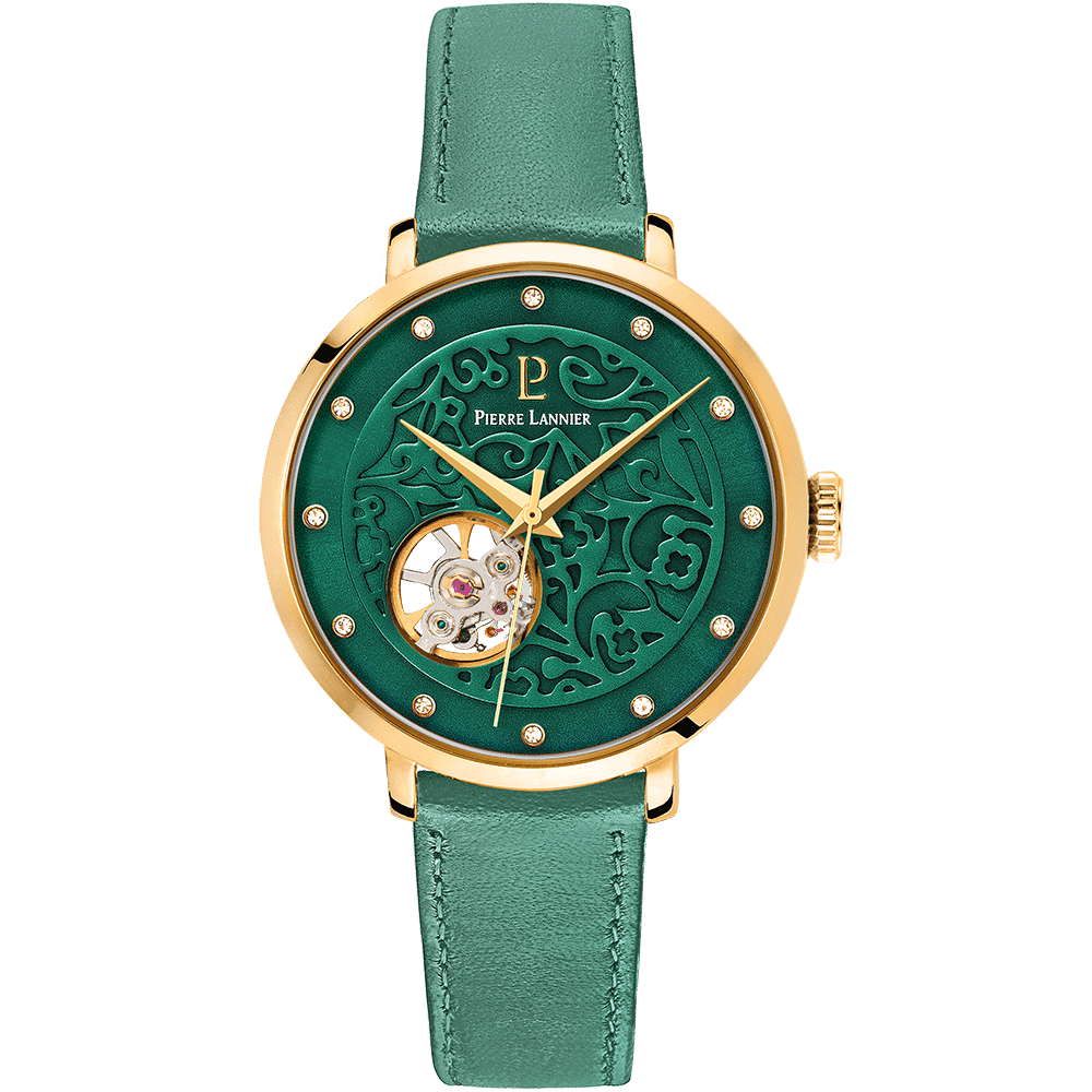 Eolia Automatic with green dial and leather strap - 310F577