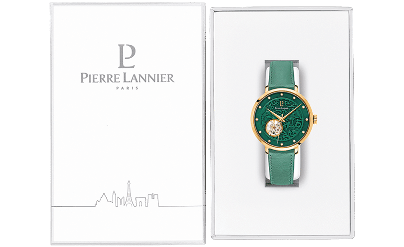 Eolia Automatic with green dial and leather strap - 310F577 - Image 5