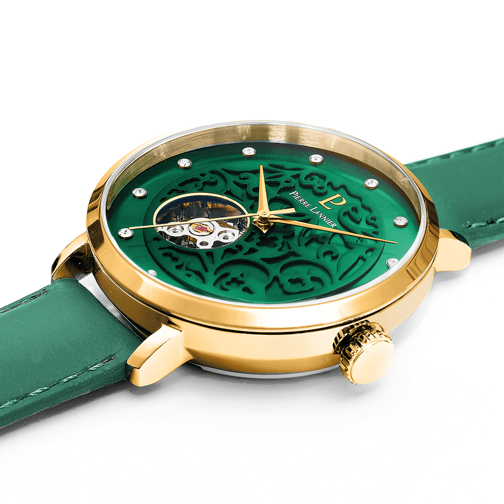 Eolia Automatic with green dial and leather strap - 310F577 - Image 2