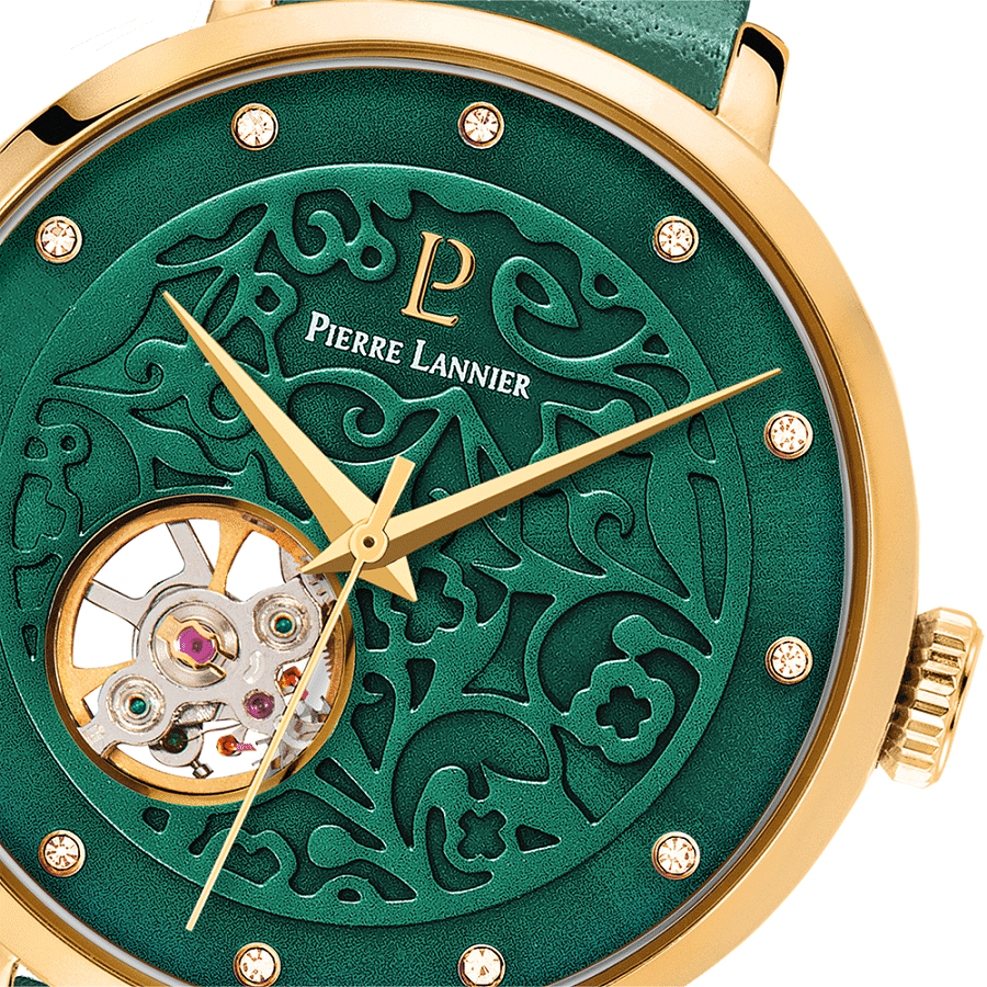Eolia Automatic with green dial and leather strap - 310F577 - Image 3